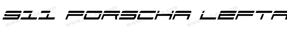 911 Porscha Leftalic字体转换